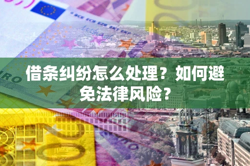 北京借条纠纷怎么处理？如何避免法律风险？